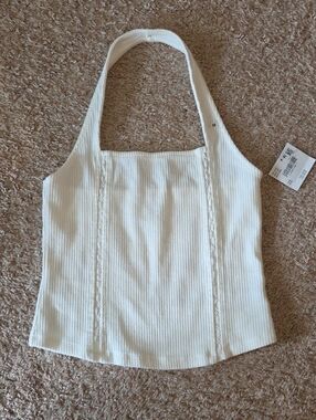 American Eagle Lace Halter Tank Top
